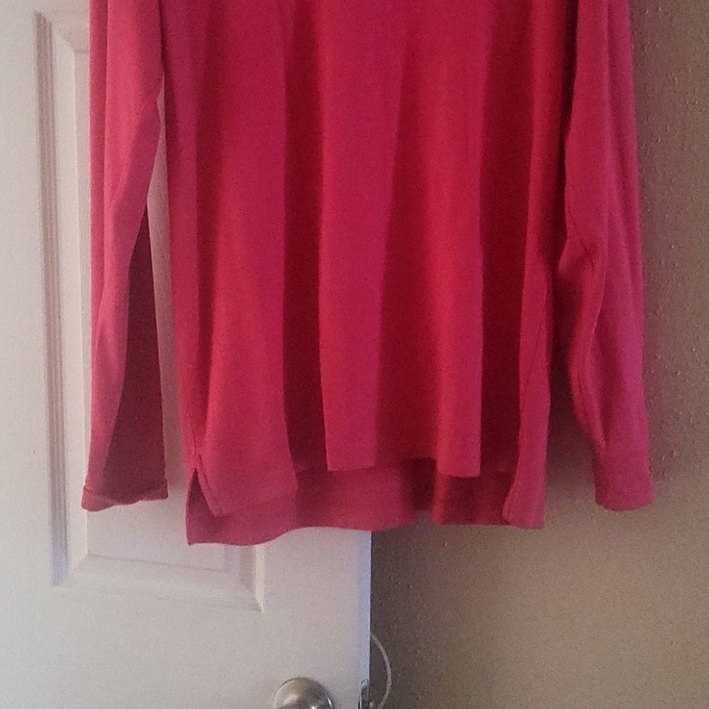 A NICE PINK MENS LONG SLEEVE FALL SHIRT SIZE L